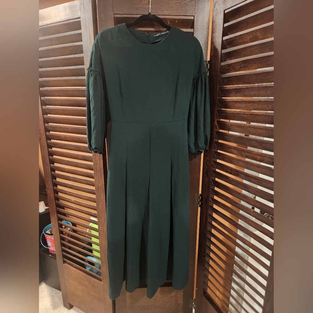 Zara Dark Green Long Sleeve Romper 2BB